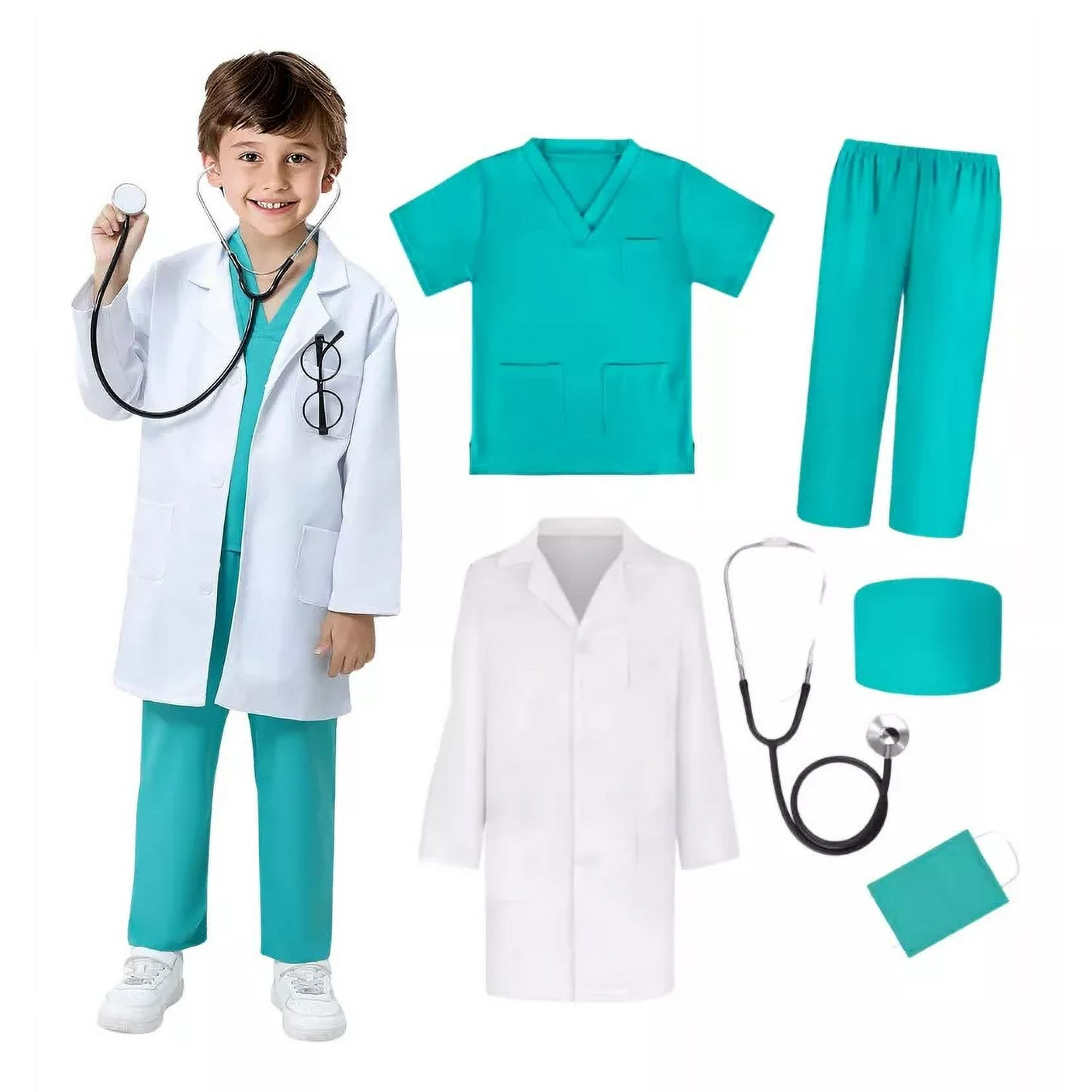 Feco - Disfraz Traje Unisex De Doctor Para Niños