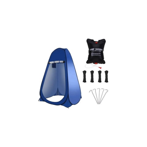 Max - Pack Carpa Vestidor Y Ducha 20 Lts Azul