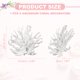 thumbnail image 2 of Decoración de Coral para Acuario Uxcell, Decoraciones para Peceras, Adornos de Coral para Peceras, 4.9x2x4.3 Pulgadas, (Blanco, 1 Pza), Destinado para Decoración de Paisajismo de Acuarios, 2 of 6