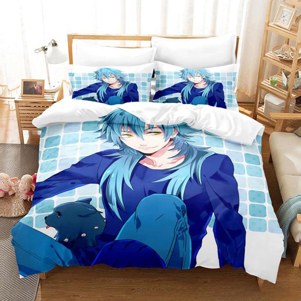New Anime Bed DRAMAtical Murder Bedding Set Single Twin Full Size Bed Set Adult Kid Bedroom Duvet cover Sets Bed Sheets