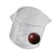 thumbnail image 2 of Jarra De Doble Boquilla Taza Medidora De Vidrio Vaso Leche Bar Café, 2 of 3