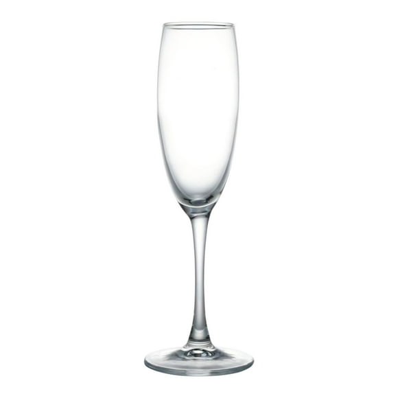 Set 6 Copa espumante flauta vidrio 190ML transparente
