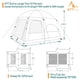 thumbnail image 5 of Carpa familiar KTT extra grande para 12 personas, tipo cabina, 2 habitaciones, impermeable, 5 of 9