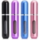 thumbnail image 1 of Botellas de Perfume (5ml, 4pcs), Botella de Spray Atomizador de Perfume Recargable de Viaje, Fragancia Vacío Botella con Ventana, Cabe en su Bolso, Bolsillo o Equipaje (Metálico - Negro, Azul, Púrpura, 1 of 6