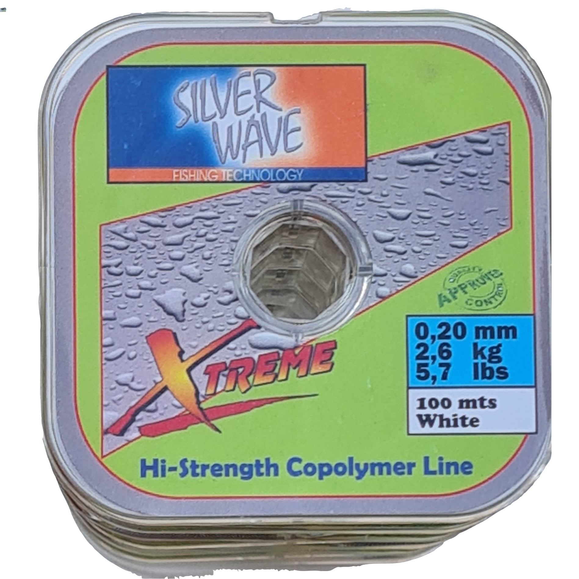 Silver Wave - Nylon Transparente Blanco 0,20mm Resist2,6kg Bobina100mt