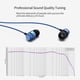 thumbnail image 3 of Audífonos E50 Con Cable Sin Micrófono Monitor De Alta Fidelidad Auriculares Con Aislamiento De Ruido Ajuste Cómodo Azules, 3 of 6