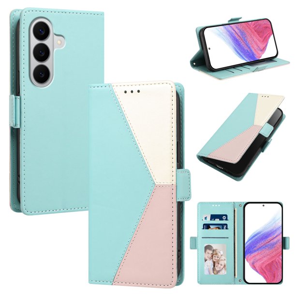 Funda Tipo Libro para Samsung Galaxy A18 con Ranuras, Verde