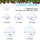 thumbnail image 2 of Adornos navideños rellenables OJYUDD de plástico transparente, 50 unidades, 2 of 7