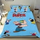 thumbnail image 1 of La Hora Completa de Popeye Conjunto de sábanas temático, trío de piezas, cómodo y amigable con la piel, diseño único, regalo de decoración para el hogar para familiares, amigos y fans,140cm *210cm, 1 of 6