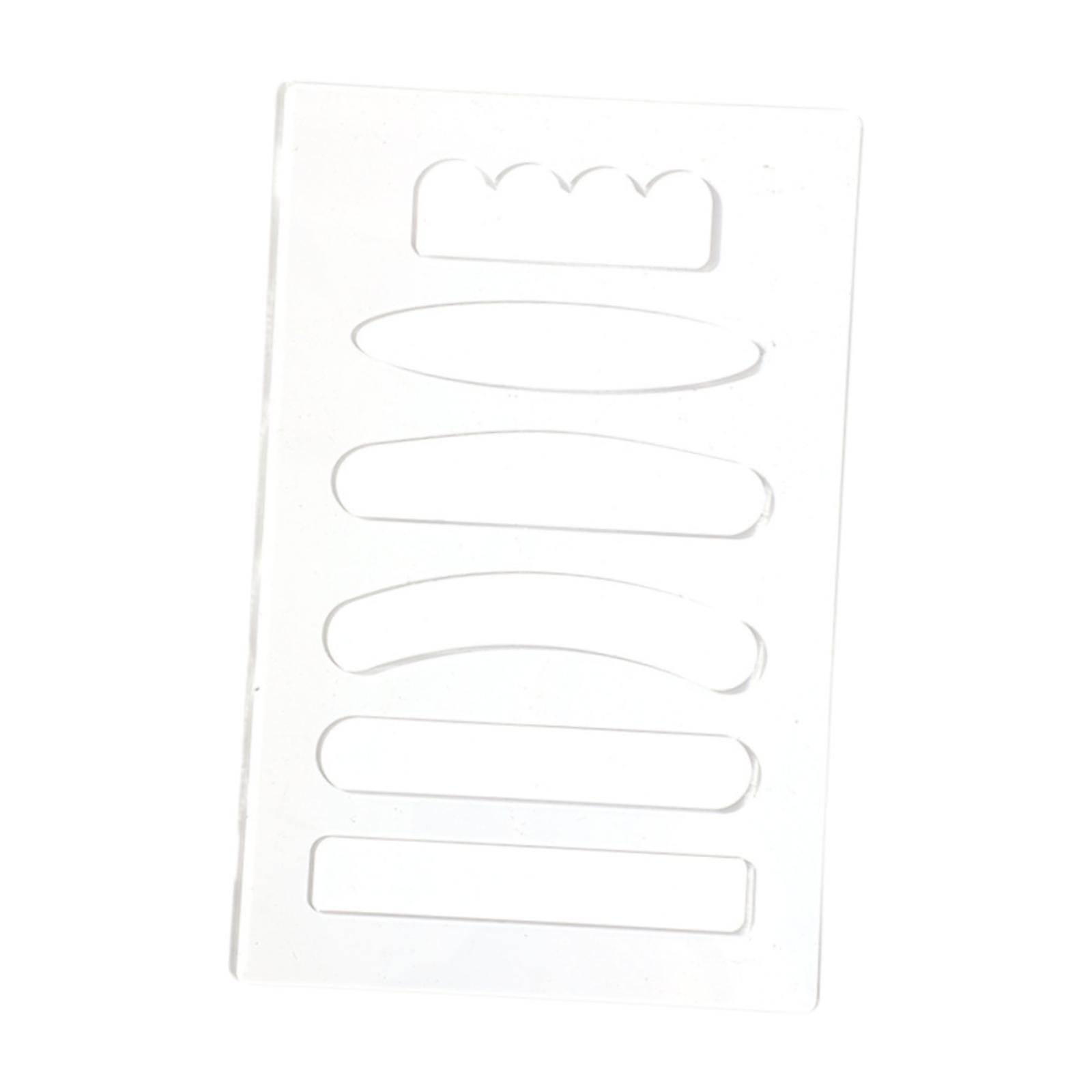 Magideal - Plantilla De Enrutador De Acrílico Transparente, Plantilla De Enrutador Con Mango De Agarre 6 En 1, Plantilla Artesanal Para Mango De Tabla De Cortar