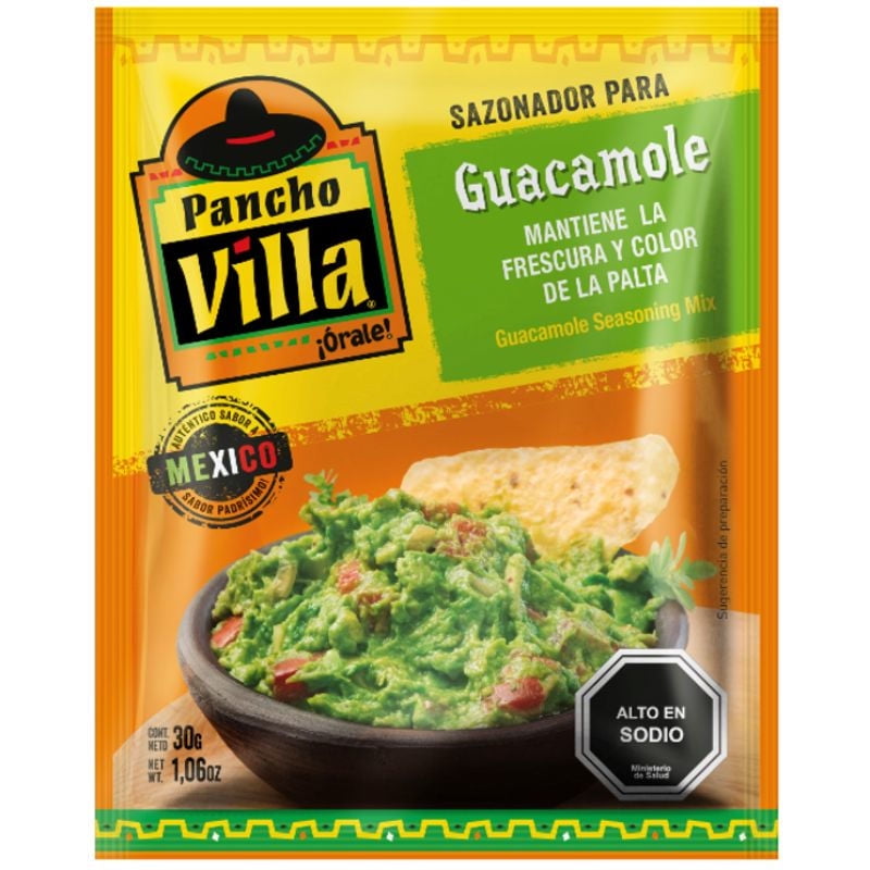 Comida Mexicana Sazonador Para Guacamole Sobre 30 g Pancho Villa