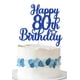 thumbnail image 1 of Decoración para tartas Decoburst con purpurina azul para felicitación de 80 cumpleaños, 1 of 5