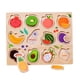 thumbnail image 1 of Los Niños De Madera Rompecabezas Juego Animal Rompecabezas Juguete Para Bebé Niña 1 2 3 Años Tablero De Frutas, 1 of 5