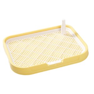 Magideal - Bandeja Para Orinal Para Perros, Caja De Arena Portátil Reutilizable Para Perros, Orinal Para Animales Pequeños En Interiores, Otras Mascotas, Conejos Amarillo
