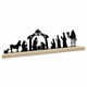 thumbnail image 3 of Nacimiento De Metal Con Base De Madera Para Repisa De Chimenea, Decoración Navideña, 3 of 5