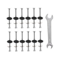 Magideal - 12 Tornillos Para Trampolín De Repuesto Para Trampolín, 83Mm, Resistentes Para Fortalecer La Estabilidad Del Trampolín, Pernos Y Tuercas Para Trampolí