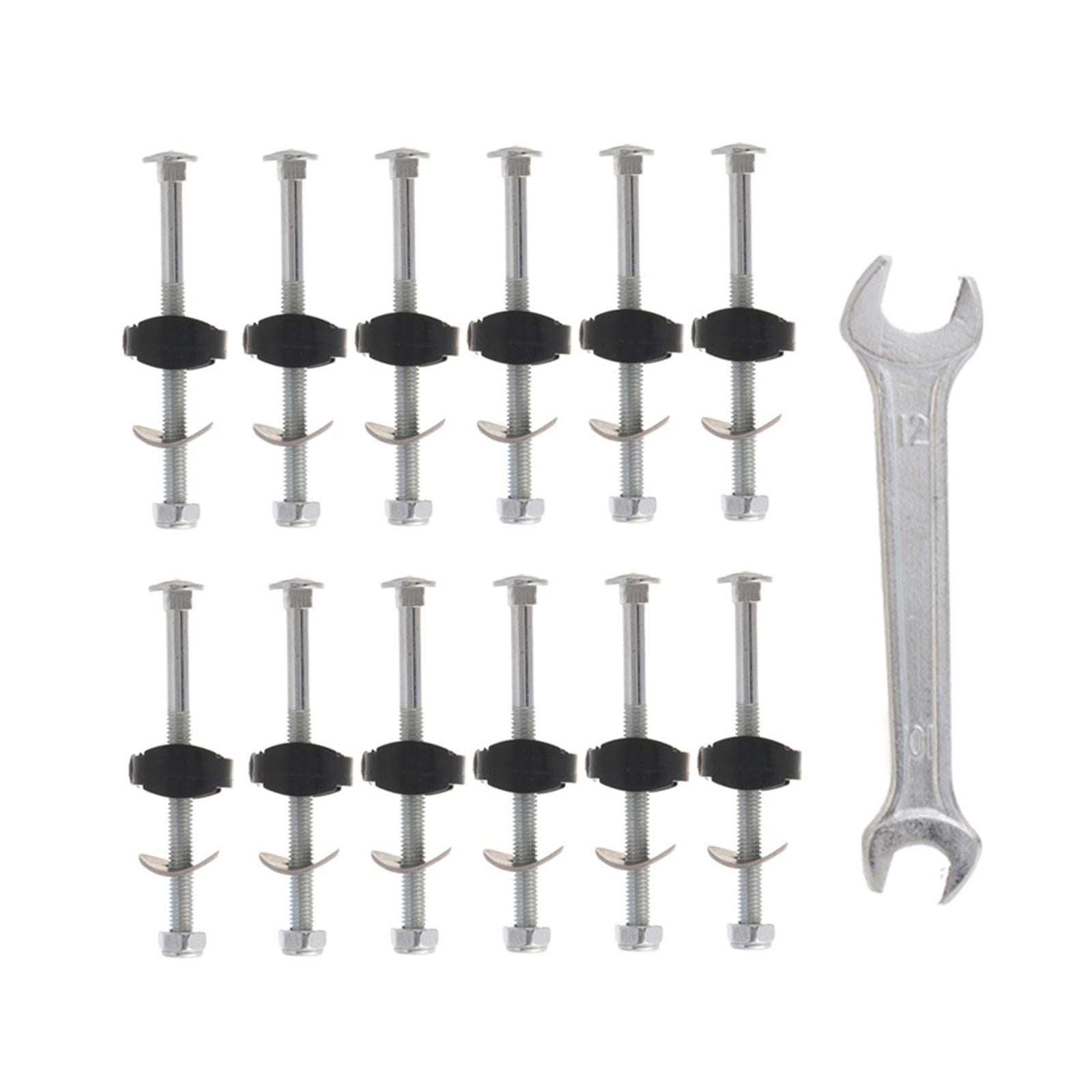 Magideal - 12 Tornillos Para Trampolín De Repuesto Para Trampolín, 83mm, Resistentes Para Fortalecer La Estabilidad Del Trampolín, Pernos Y Tuercas Para Trampolí