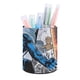thumbnail image 1 of The Tick-theme Cylinder Pen Holder Pencil Organizer with Flannel Lining PVC Leather Material Cardboard Base for study work 10*8CM, 1 of 6