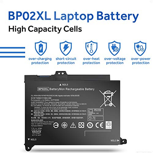 Batería Batterymon Bp02Xl Para Portátil Hp Pavilion 15-Au000 15-Au010W