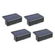 thumbnail image 3 of 4 Piezas De Luces Solares Para Valla Exterior, Accesorio De Iluminación Exterior Para Escalones De Camino, Luz Cálida, 3 of 5