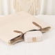 thumbnail image 5 of Caja de joyería de cuero PU REGALWOVEN para mujeres, organizador de joyas de una sola capa con cierre a presión blanco, 5 of 7