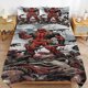 thumbnail image 1 of Deadpool Bedding Sets Ultra Soft Skin-Friendly Duvet Cover 3 Piece, Cute Comforter Cover Bed Set for Boys Girls Kids, 1 of 5