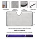 thumbnail image 2 of Grimace Parasol para Parabrisas Delantero Protector Plegable, Visera Solar para Auto Bloquea Rayos UV Mantiene tu Vehículo Fresco140cm*76cm, 2 of 6