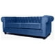 thumbnail image 2 of Sofá Chesterfield 3C Felpa Azul, 2 of 2