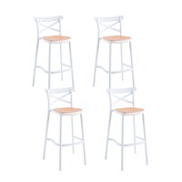 Klik Muebles - Pack De 4 Taburetes Crossback Danubio - Blanco