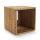 thumbnail image 5 of Funda cuadrada para caja de pañuelos de ratán, soporte de pañuelos de mimbre tejido a mano, 5.5 x 5.5 x 5.7 pulgadas, color natural, 5 of 6
