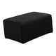 thumbnail image 1 of Stretch Ottoman Pouf Cover Footrest Stool Slipcover Protector Black, 1 of 5