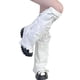 thumbnail image 1 of Calentadores De Piernas Para Mujeres Y Niñas Calentadores De Piernas Frescos Góticos Calientes De Piernas Largas Calcetines Grunge De Denim Calcetines Altos De Lolita Calentadores De Pierna, 1 of 3