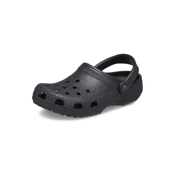 Zueco Crocs Classic Glitter negro para hombre 7, mujer 9