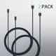 thumbnail image 4 of Cable de carga para Xbox One Talkworks de nailon trenzado de 10 pies, paquete de 2, 4 of 7