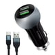thumbnail image 1 of Cargador Para Auto Kbod Carx14c Carga Rápida X2 Usb 4.1a C Negro / Gris, 1 of 6