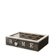 thumbnail image 1 of Caja de té 12 espacios Home tapa borde blanco, 1 of 3
