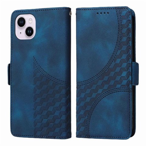 Carcasa Foxdock Iphone 14 Plus De Cuero Pu, Diseño Acolchado Clásico, Protección Contra Caídas Y Rayones
