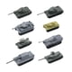 thumbnail image 1 of 8 Piezas DIY 1: 144 Modelo De Tanque Miniatura De Alta Simulación Para Ni?os Modelo De Ensamblaje, 1 of 5