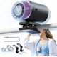 thumbnail image 1 of Ventilador clip coche LED 199 velocidades 16°C semi enfriamiento batería 2000mAh camping, 1 of 7