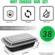 thumbnail image 5 of Recipientes De Almacenamiento De Alimentos Meal Prep 1125 Ml Paquete De 10, 5 of 7
