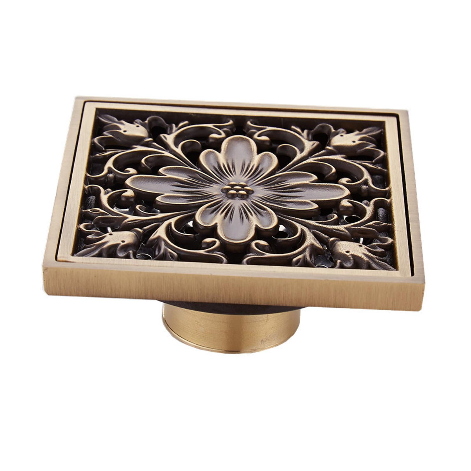 Magideal - Rejilla De Drenaje De Drenaje De Piso De Repuesto, Resistente A La Corrosión Extraíble, 10x10cm, Cubierta De Drenaje Antidesbordamiento, Clásica Para Estilo A