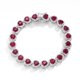 thumbnail image 1 of Pulseras de Rubí Creado Corte Corazón Chapadas en Oro de 18K para Mujer Pulsera de Tenis de Plata Esterlina S925 para Esposa 6-7.5 Pulgadas, 1 of 6