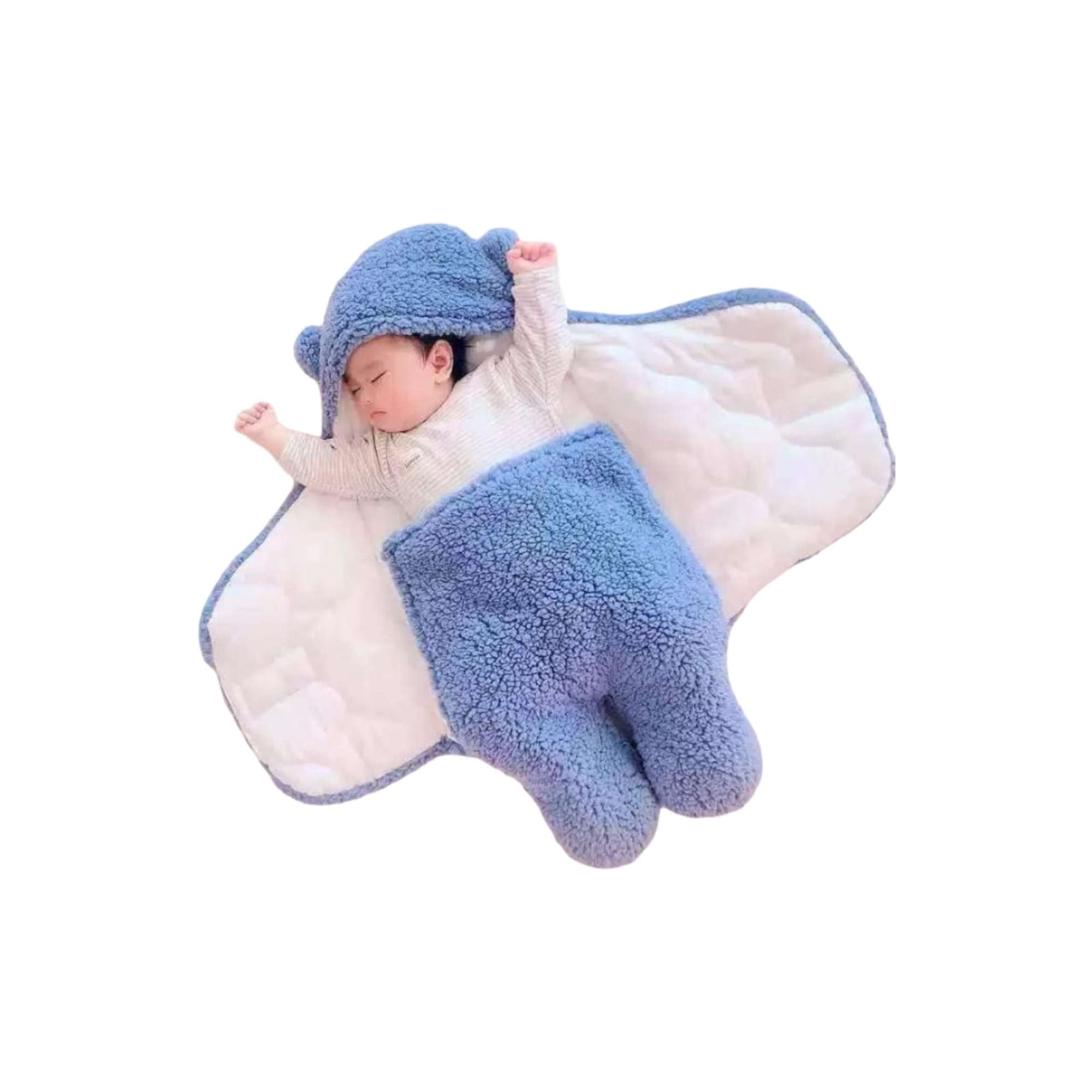 Mylhogar - Saco De Bebé Osito Talla 9 Azul