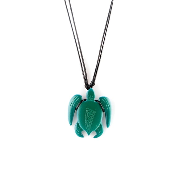 Collar DelSol Tortuga Blanco a Verde