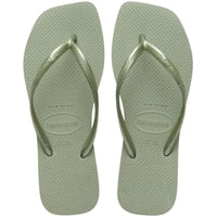 Sandalia Mujer Slim Square Verde Humo Havaianas