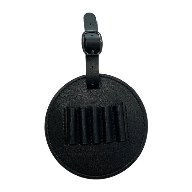 Golf, Soporte para tee de golf, Bolsa acoplable, PU, Estuche portátil, Correa para colgar, Soporte de exhibición duradero, Ayuda para entrenamiento de Negro