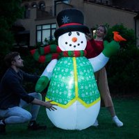 Muñeco De Nieve Inflable Navideño Para Decoración Exterior Vivohome De 6 Pies