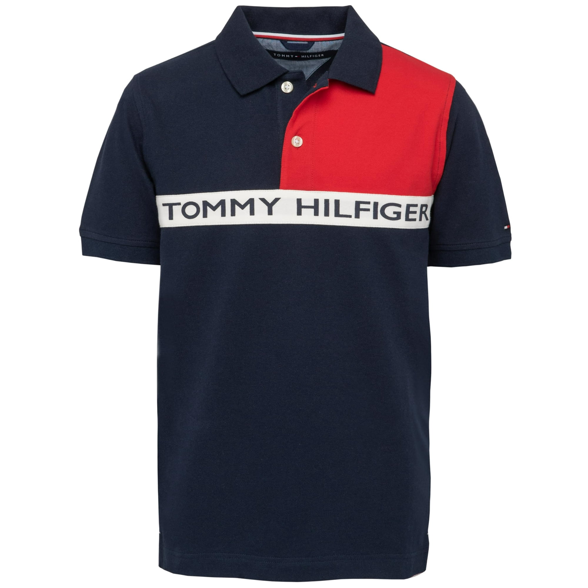 Polo Tommy Hilfiger Nasir Swim Para Niño, Talla Lg, Azul Marino