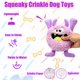 thumbnail image 2 of Juguete para perro HUGEME Monster de peluche con chirrido, color morado, 2 of 8