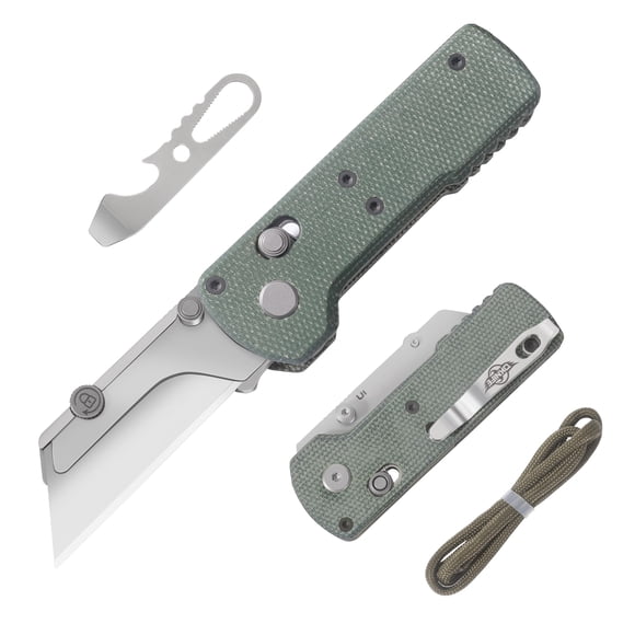 Navaja multiusos plegable OKNIFE Otacle U1 Green Micarta